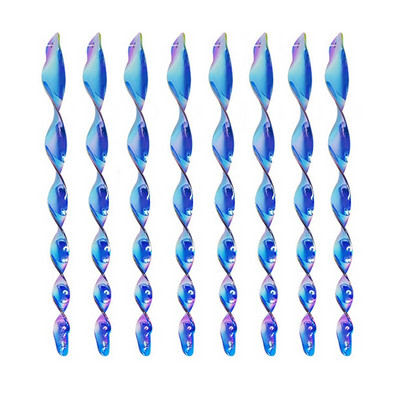 8vnt Atspindintys paukščių atbaidymo strypai 7 spalvos 30cm kabantys paukščių repelentai atspindintys vėjo spiraliniai strypai sodo apsauga nuo paukščių