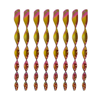 8vnt Atspindintys paukščių atbaidymo strypai 7 spalvos 30cm kabantys paukščių repelentai atspindintys vėjo spiraliniai strypai sodo apsauga nuo paukščių