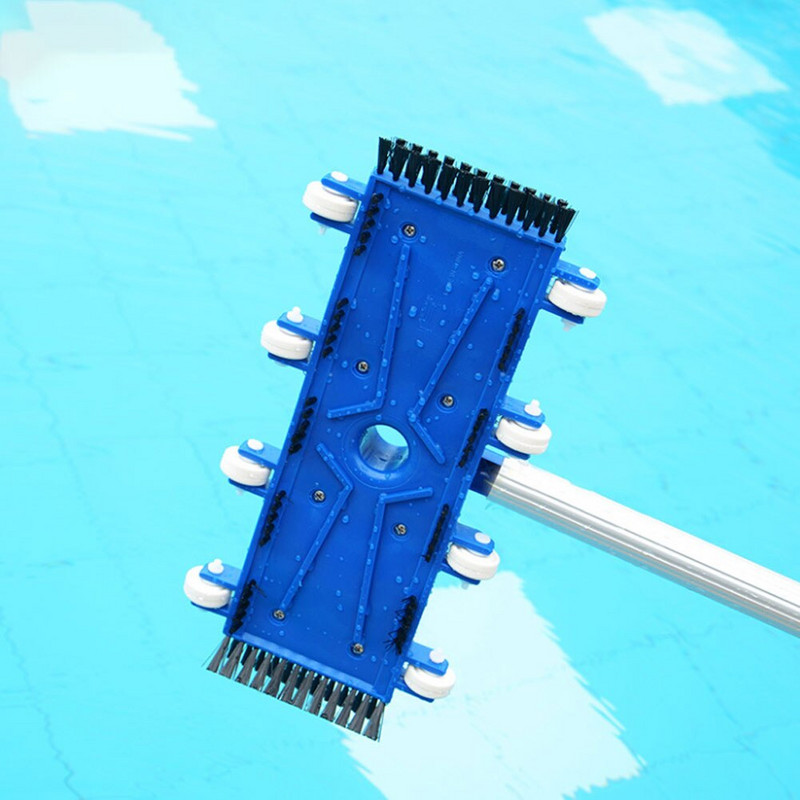 Cap de aspirare pentru piscină de 14 inch cu perie roată de aspirație Cap de aspirație perie de vid instrument de curățare a piscinei fântână