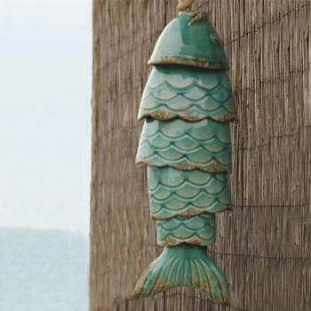 Χρωματιστό Koi Fish Wind Chime Χρώμα Koi Fish Wind Chimes Ρητίνη εξωτερικού χώρου Wind Chimes Κρεμαστό χριστουγεννιάτικο δώρο Διακόσμηση κήπου