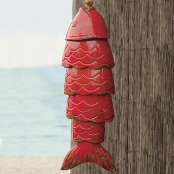 Χρωματιστό Koi Fish Wind Chime Χρώμα Koi Fish Wind Chimes Ρητίνη εξωτερικού χώρου Wind Chimes Κρεμαστό χριστουγεννιάτικο δώρο Διακόσμηση κήπου