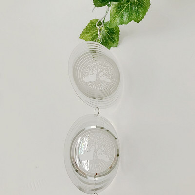 3D besisukantys vėjo varpeliai nerūdijančio plieno vėjo suktukas varpelio medžio langas jūros dekoras Estetiški sodo kabantys lauko varpeliai NAUJIENA