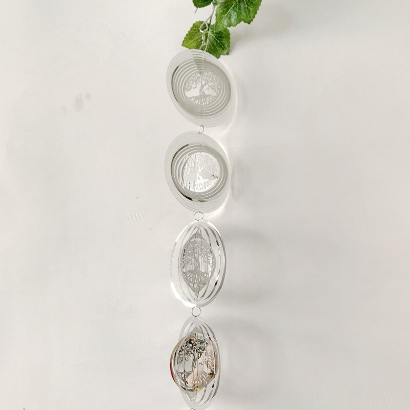 3D besisukantys vėjo varpeliai nerūdijančio plieno vėjo suktukas varpelio medžio langas jūros dekoras Estetiški sodo kabantys lauko varpeliai NAUJIENA