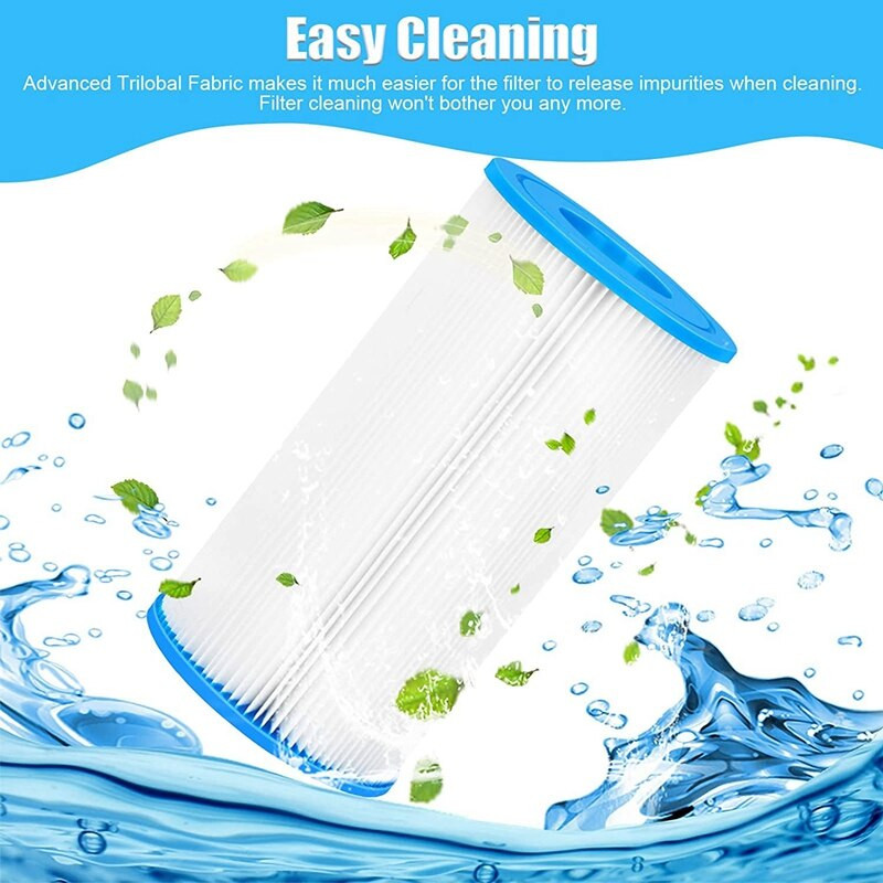 A tipo pakaitinė filtro kasetė, suderinama su INTEX baseinais, pakaitinė filtro kasetė, skirta 29000, 2 pak.