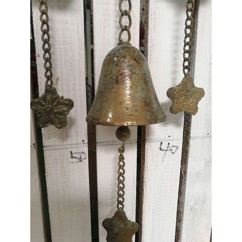 Ketaus kaimiškos širdies formos vėjo varpeliai kariliono varpeliai lauko sodo dekoro papuošalai pavasario puošmena drugelis