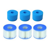 S1 tipo SPA sūkurinės vonios filtro keitimas Daugkartinio naudojimo baseino filtro kasetė, plaunamas baseino filtras, skirtas Intex S1 29001E