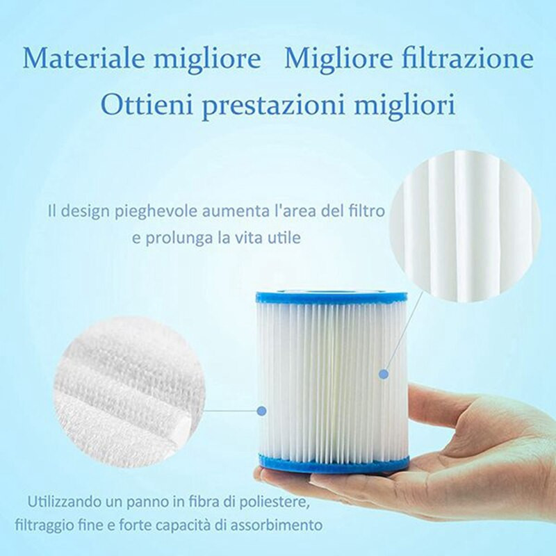 S1 tipo SPA sūkurinės vonios filtro keitimas Daugkartinio naudojimo baseino filtro kasetė, plaunamas baseino filtras, skirtas Intex S1 29001E