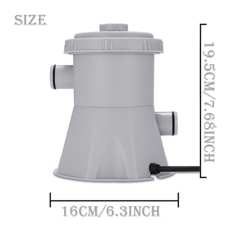 Baseino elektrinis filtro siurblys Didelis baseino filtras Buitinis baseino valiklis Nuimamas filtro šerdies cirkuliacinis siurblys