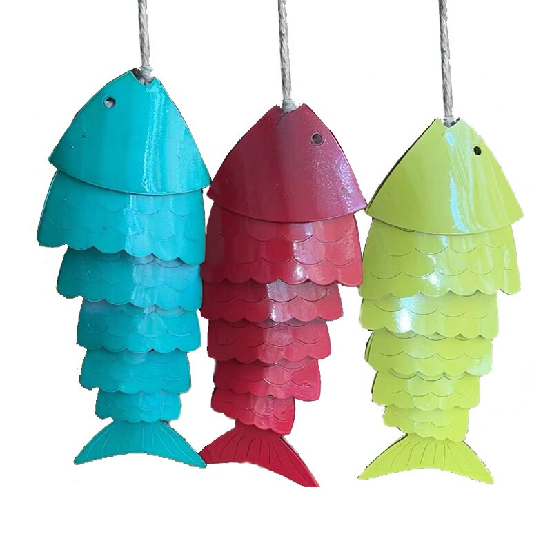 Sodo spalvos koi žuvų vėjas namų langas kabantis lauko vėjo varpeliai pakabukas Kalėdų dovana sodo koi žuvies vėjo gaudyklė