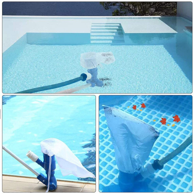 Medence tó meleg forrás hordozható szívófejes hálózsák készlet tisztítószerszám felszerelés szívófej hálótisztító készlet