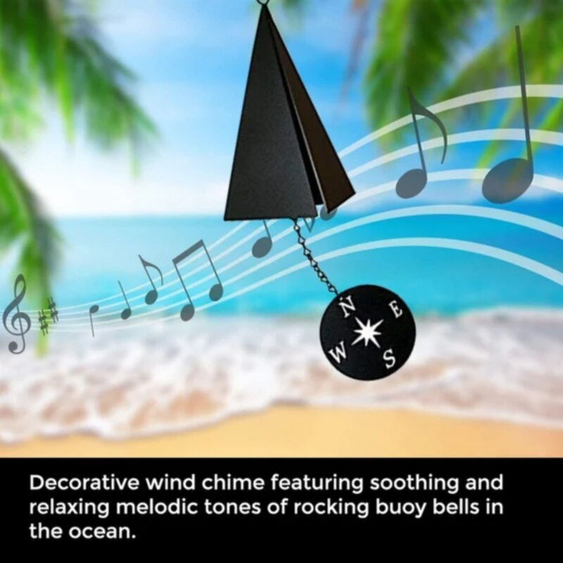 Vėjo varpeliai lauko giliems tonams Vėjo varpai-plūdurai varpai varpeliai kompasas unikalus lauko vėjo varpelis durų verandos sodo apdaila