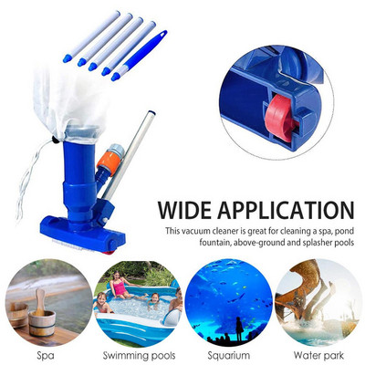 Aspirator pentru piscină Spa pentru înot Instrument portabil de curățare pentru dezinfectare Cap de aspirație Perie pentru fântână pentru iaz fără kit electric EU/US