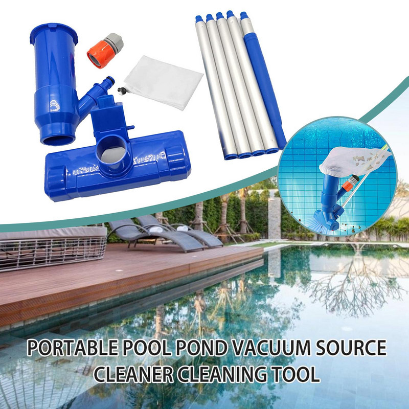 Aspirator pentru piscină Spa pentru înot Instrument portabil de curățare pentru dezinfectare Cap de aspirație Perie pentru fântână pentru iaz fără kit electric EU/US