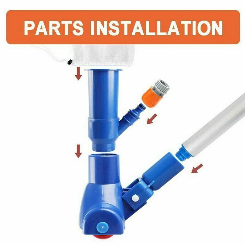 Aspirator pentru piscină Spa pentru înot Instrument portabil de curățare pentru dezinfectare Cap de aspirație Perie pentru fântână pentru iaz fără kit electric EU/US