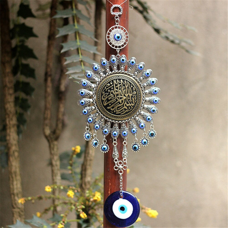 Big Turkish Evil Eye Mėlynos akys pakabukas Demonas Turkija Suvenyras patalpų sienų apdaila Stiklo lydinio automobilio kabantis šiaurietiškas namų papuošalas