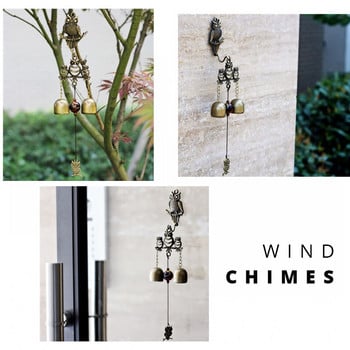 idYllife Garden Wind Chimes Двор Декорация на дома Меден звънец Звънец на врата Външен Carillon Store Камбанка Creative Owl Cat Exterior