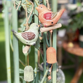 Ένα ζευγάρι Εξωτερική Διακόσμηση Κήπου Vintage Wind Chimes of Terracotta