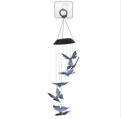 Atnaujinkite LED saulės vėjo varpelio lempą Hummingbird vėjo varpelio lempos pakabinamos vėjo varpelio dekoratyvinės lempos spalvos keitimo lempa Saulės lempa