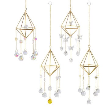 Κρύσταλλοι Big Wind Chime Prism Sun Light Catcher Χειροποίητα κοσμήματα Κρεμαστό Κήπος Κρεμαστό Στολίδι Κουρτίνα παραθύρου Διακόσμηση σπιτιού