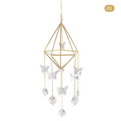Cristale Big Wind Chime Prismă Sun Light Catcher Bijuterii lucrate manual Grădină pandantiv agățat Ornament Fereastră Cortina Decor acasă
