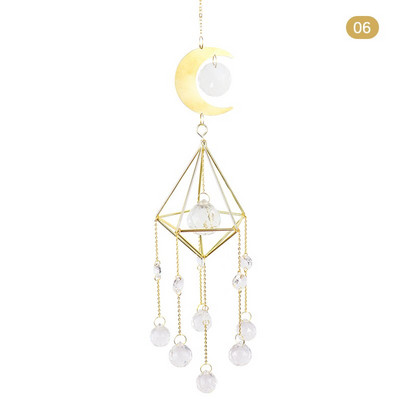 Cristale Big Wind Chime Prismă Sun Light Catcher Bijuterii lucrate manual Grădină pandantiv agățat Ornament Fereastră Cortina Decor acasă