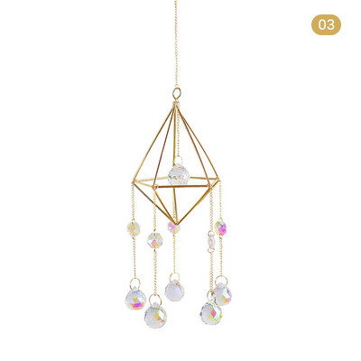Cristale Big Wind Chime Prismă Sun Light Catcher Bijuterii lucrate manual Grădină pandantiv agățat Ornament Fereastră Cortina Decor acasă