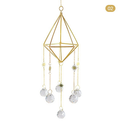 Cristale Big Wind Chime Prismă Sun Light Catcher Bijuterii lucrate manual Grădină pandantiv agățat Ornament Fereastră Cortina Decor acasă