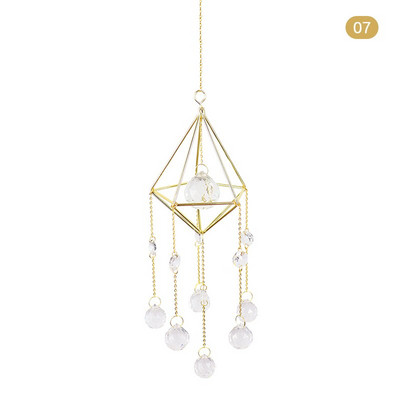 Cristale Big Wind Chime Prismă Sun Light Catcher Bijuterii lucrate manual Grădină pandantiv agățat Ornament Fereastră Cortina Decor acasă