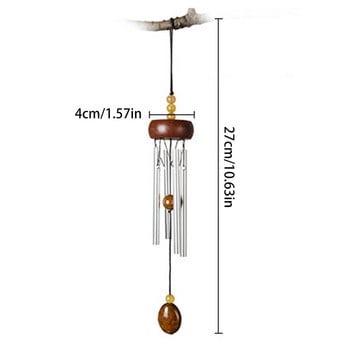 Метални вятърни камбанки Алуминиева пръчка Стая Начало Декорация Декорация на градина Външни пролетни балконски декорации