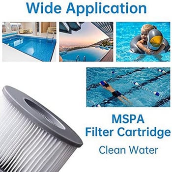 Резервен филтър Whirlpool за филтърна касета MSpa Филтър за вода, филтър за горещи подводници и спа
