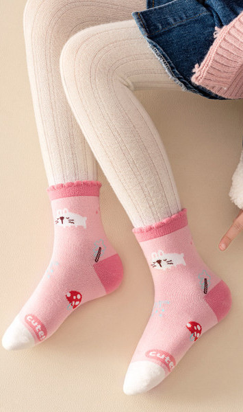 Vaikiškos kojinės mergaitėms - penkios vnt