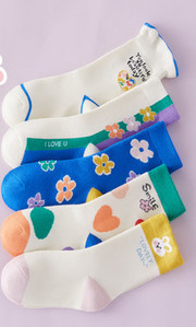 Ležérne detské ponožky pre dievčatá