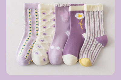 Ležérne detské ponožky pre dievčatá