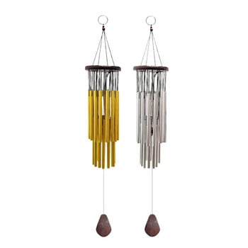 Χειροποίητα Wind Chimes 27 Tubes Pipes Wind Bell for Home Warming Balcony Christmas