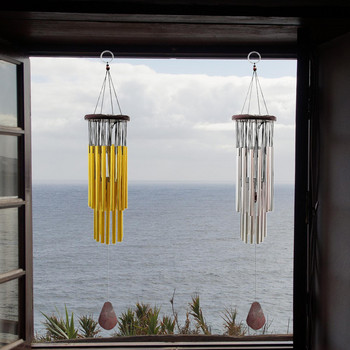 Χειροποίητα Wind Chimes 27 Tubes Pipes Wind Bell for Home Warming Balcony Christmas