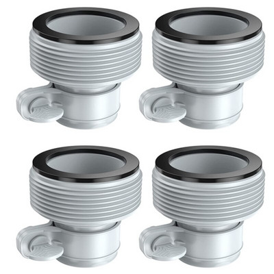 4 vnt. 1,25–1,5 colio B tipo žarnos adapteriai Žarnos konvertavimo adapteriai B, skirti Intex baseino filtrų siurbliams ir sūraus vandens sistemai
