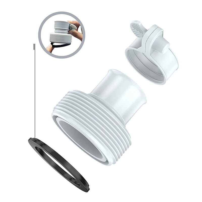 4 vnt. 1,25–1,5 colio B tipo žarnos adapteriai Žarnos konvertavimo adapteriai B, skirti Intex baseino filtrų siurbliams ir sūraus vandens sistemai