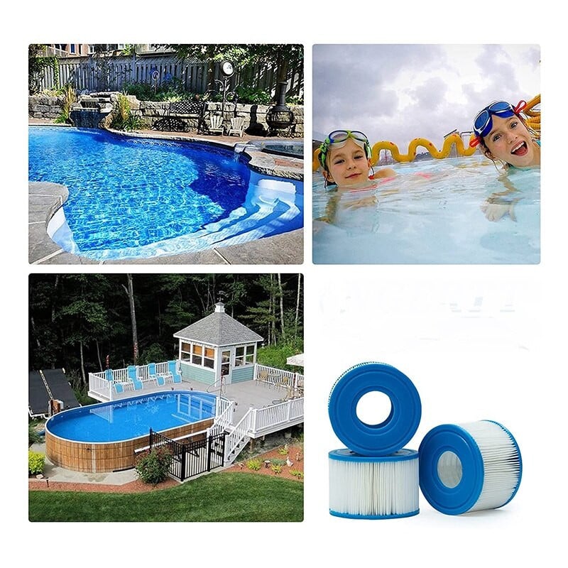 8 buc cartușe pentru filtre pentru piscină tip S1 pentru Intex PureSpa, filtru pentru cadă cu hidromasaj, filtru pentru piscine pentru Intex 29001E, filtru spa 11692
