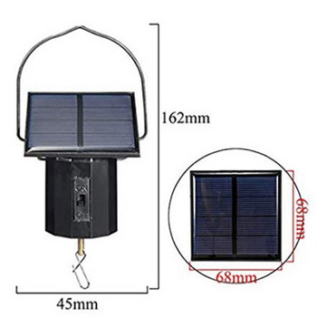 SHGO HOT-Solar Hanging Κινητήρας Περιστρεφόμενος Κινητήρας Μικρού Κινητήρα Ηλιακής Ενέργειας Wind Spinner Κινητήρας πολλαπλών χρήσεων Περιστρεφόμενος γάντζος 2τμχ