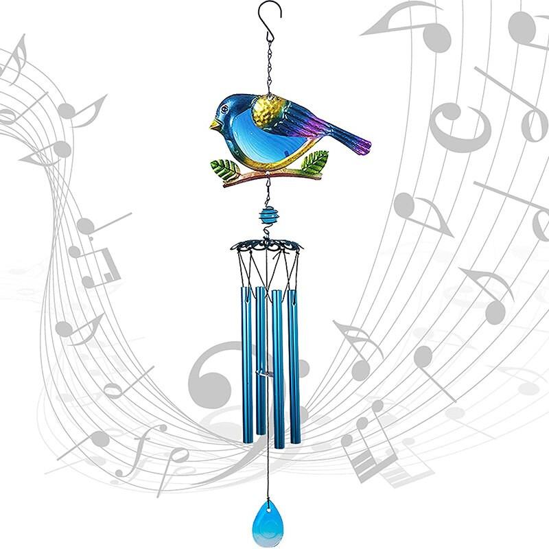 Wind Chimes Εξωτερική διακόσμηση εσωτερικού χώρου Windchime, Mobile Romantic Blue Bird Wind Chimes για Διακόσμηση Κήπου Φεστιβάλ Σπίτι