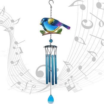 Ново-Wind Chimes Външен вътрешен декор Wind Chimes, Мобилни романтични Wind Bird Wind Chimes за домашен фестивал Декорация на градина