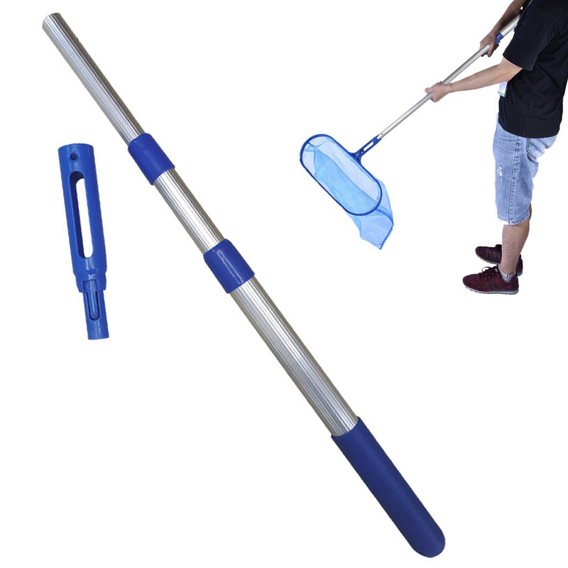 Stalp cu mâner telescopic pentru piscină Mâner telescopic reglabil, extensibil pentru curățarea piscinei, tijă de salvare a vieții