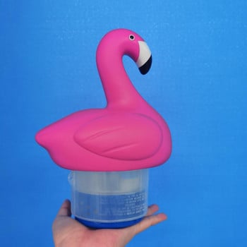 Flamingo Animal Floating Chlorine Dispenser για ταμπλέτες χλωρίου 3 ιντσών για ταμπλέτες καθαρισμού πισίνας