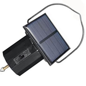 HOT-Solar Hanging Display Κινητήρας Περιστρεφόμενος Μικρός κινητήρας Ηλιακής Ενέργειας Wind Spinner Κινητήρας πολλαπλών χρήσεων Περιστρεφόμενος γάντζος 2τμχ