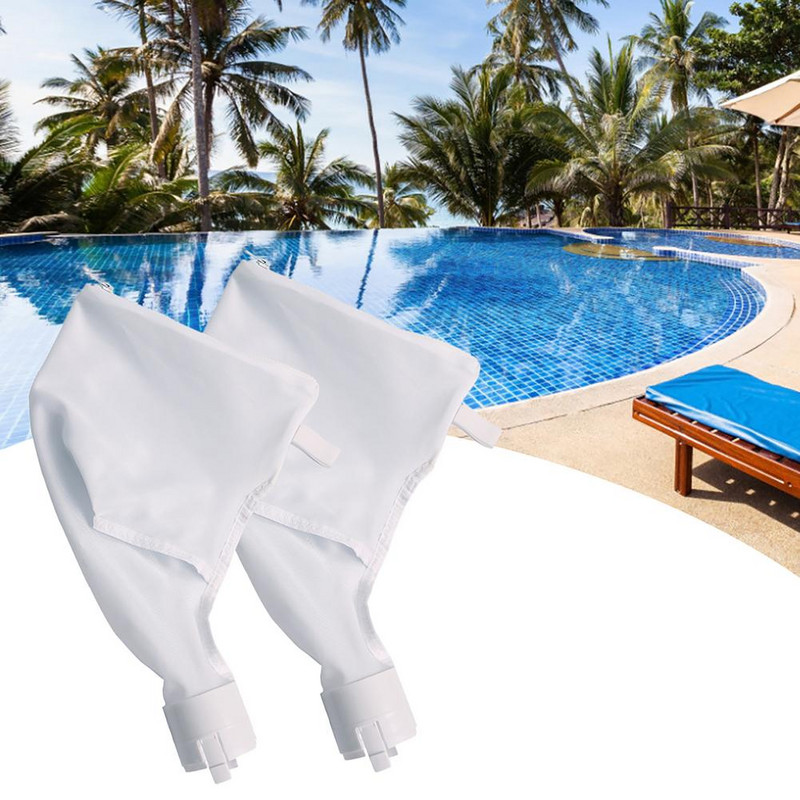 2 pakuočių baseino valymo filtras maišelis su užtrauktuku, pakaitiniai nailono tinkliniai baseino valymo maišeliai, skirti Polaris 360/380 valymo filtrui