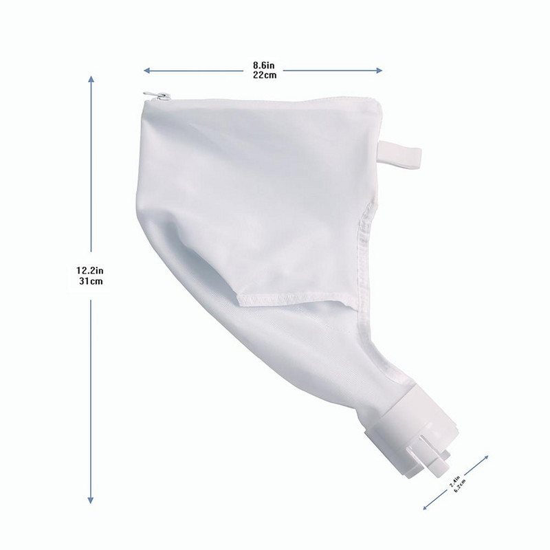 2 pakuočių baseino valymo filtras maišelis su užtrauktuku, pakaitiniai nailono tinkliniai baseino valymo maišeliai, skirti Polaris 360/380 valymo filtrui