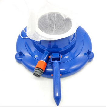 Ηλεκτρική σκούπα πισίνας Καθαρισμός κεφαλή αναρρόφησης με χερούλι Διχτυωτή τσάντα-Διασύνδεση Ηλεκτρικά αξεσουάρ εξωτερικού υδρομασάζ Μπλε