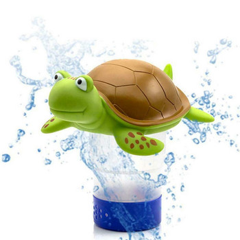 Πλωτήρας χλωρίνης πισίνας Cartoon Πλαστικός διανομέας απελευθέρωσης δόσης χελώνας για υδρομασάζ/SPA Πισίνα Πλωτήρας διάχυσης χλωρίου