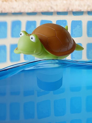Плувен басейн с хлорен поплавък Карикатура Пластмасов дозатор за освобождаване на доза за костенурка за гореща вана/SPA Плувен басейн с хлорен дифузьор Поплавък