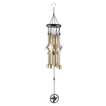 Wind Chime Solar Bell Owl Chime Door Metal Wind Garden Home Decoration Candle Chime Solar Powe Hummingbird Wind Chime Lights